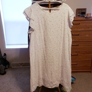 Valentina Naldi White Dress, Made In Italy